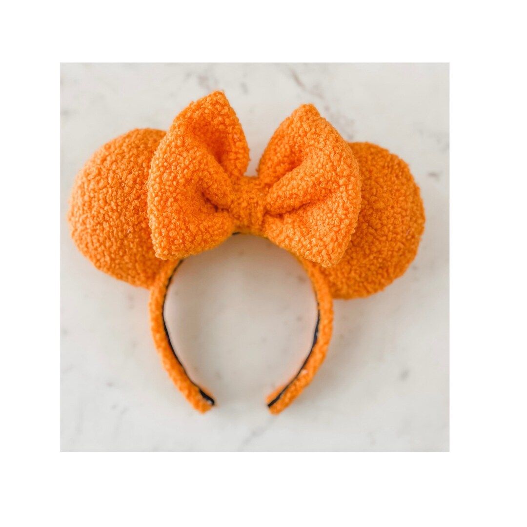 Pumpkin Sherpa Ears - Etsy | Etsy (US)