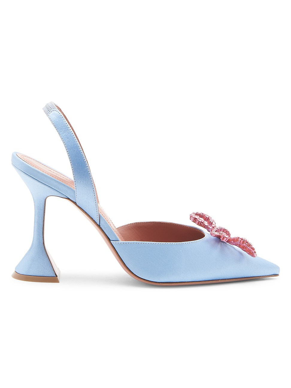 Rosie Crystal-Embellished Satin Slingback Pumps | Saks Fifth Avenue