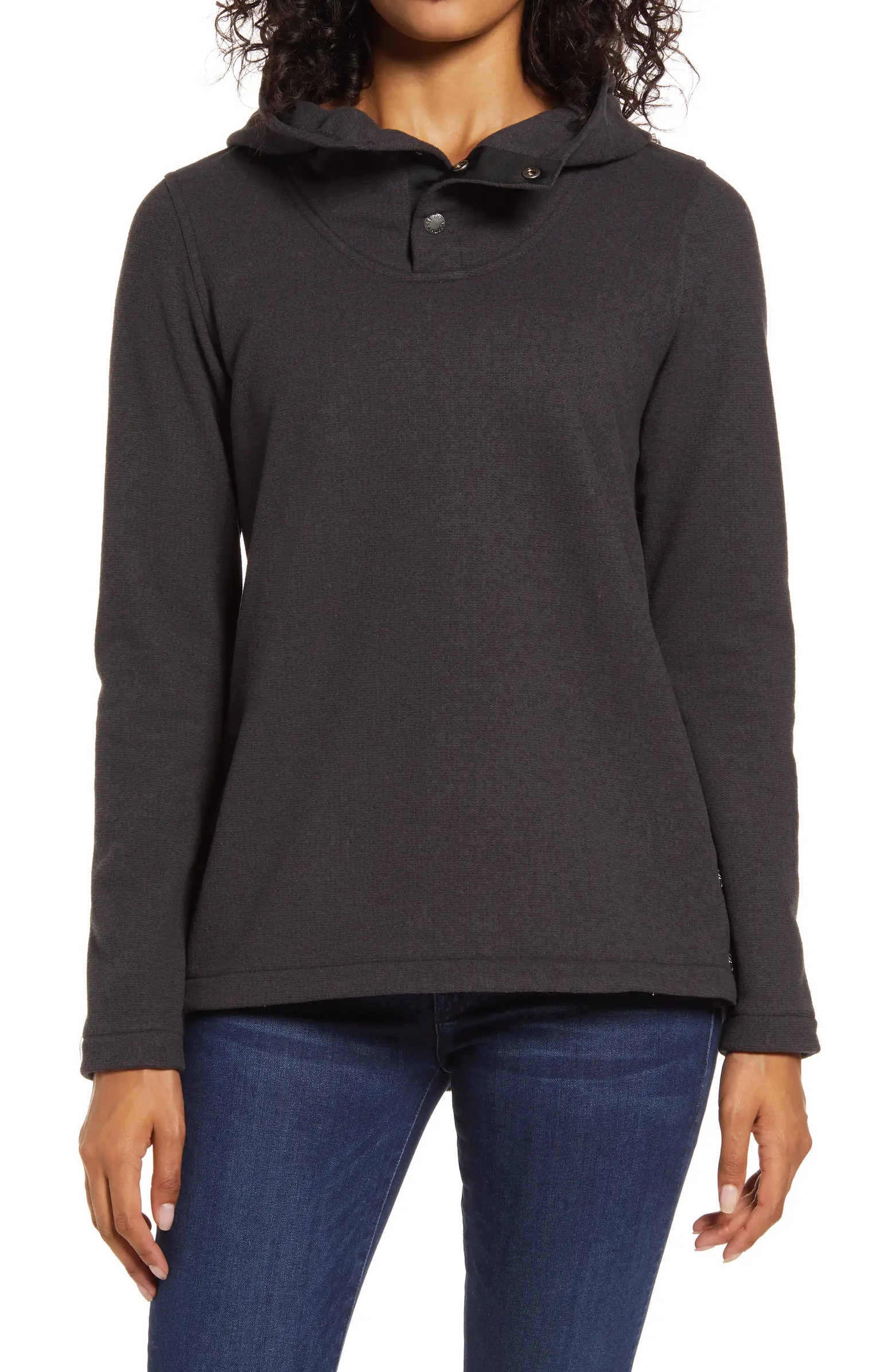 Knit Stitch Fleece Hoodie | Nordstrom