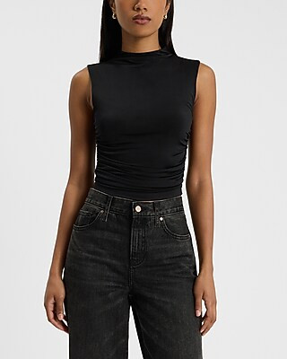 Body Contour High Compression High Neck Cropped Tank | Express