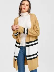 Striped Knitted Cardigan | ZAFUL (Global)