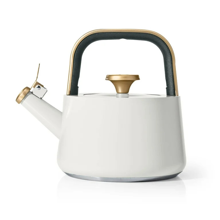 Beautiful 1.8L Ceramic Non-Stick Stovetop Tea Kettle, White Icing by Drew Barrymore | Walmart (US)