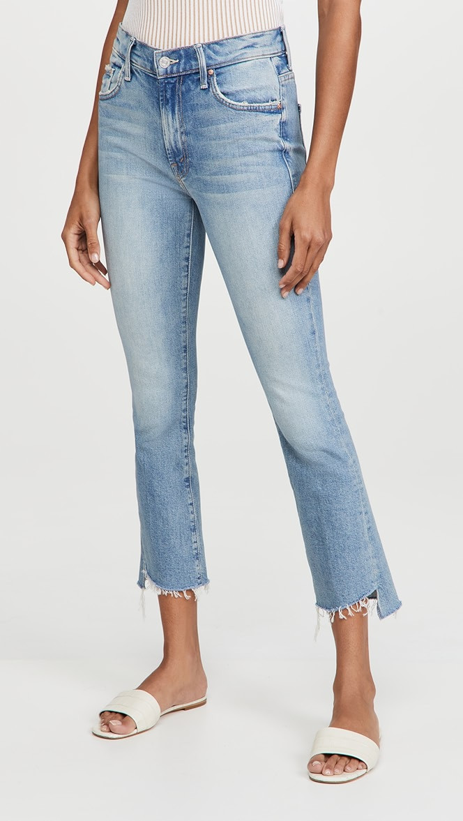 MOTHER The Insider Crop Step Fray Jeans | SHOPBOP | Shopbop