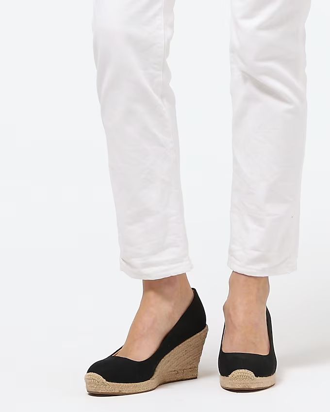 Seville espadrille wedges in canvas | J.Crew US