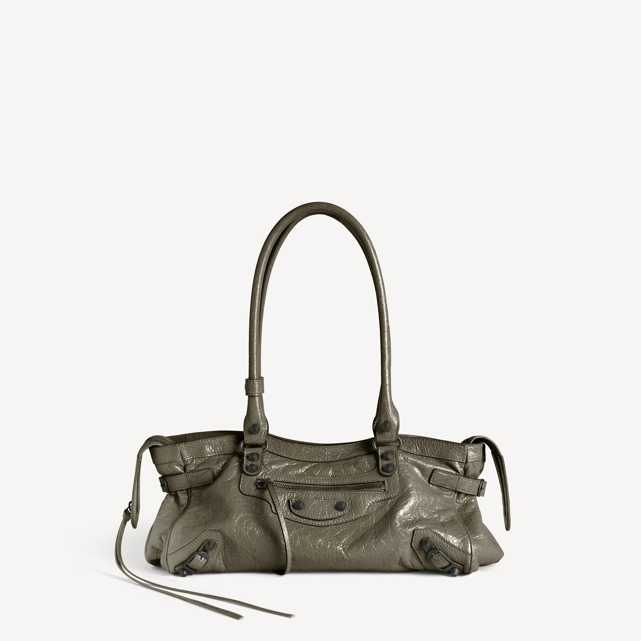 Women's Le City Bag East-west in Army Green | Balenciaga US | Balenciaga