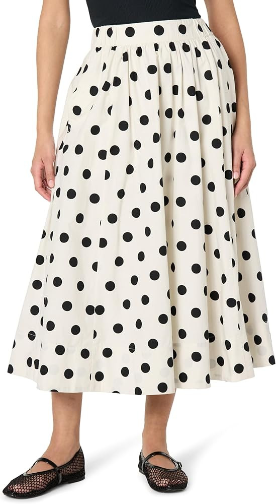 The Drop Women's Arlo Voluminous Cotton Poplin Midi Skirt | Amazon (US)