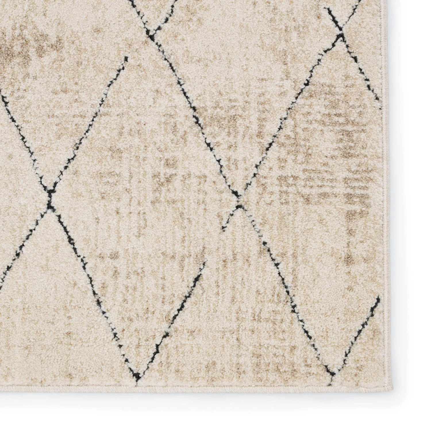 Annistyn Trellis Cream/Black Rug | Burke Decor