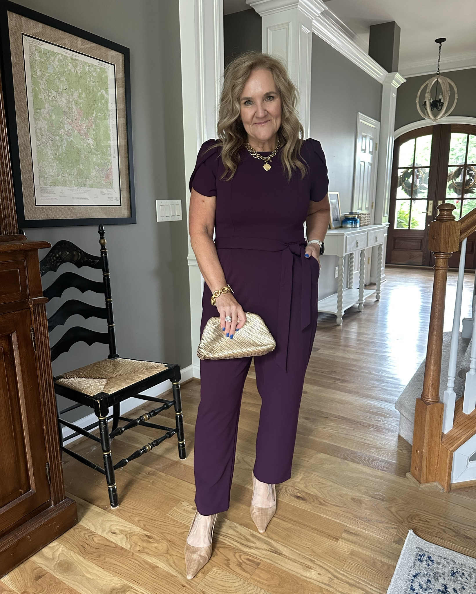 I love this jumpsuit! This is a strong possibility for the LTK Con first night cocktail party. It’s comfortable and slimming. Love the plum! And under $100!!! True to size 

Add your nude or gold accessories! I’ll link these here too. 

Kohlsfinds kohlspartner wedding guest dress 

#LTKSaleAlert #LTKWedding #LTKFindsUnder100