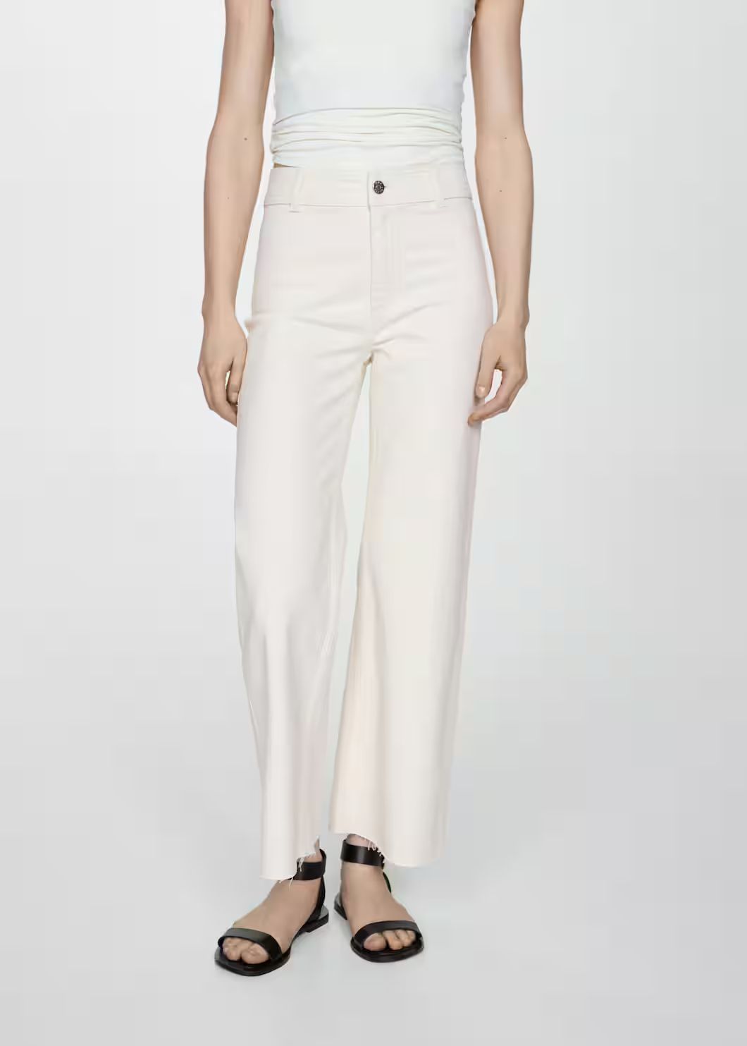 Jeans culotte high waist | MANGO (US)