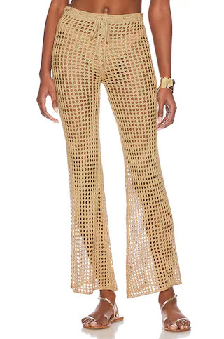 superdown Elektra Crochet Pant in Nude from Revolve.com | Revolve Clothing (Global)