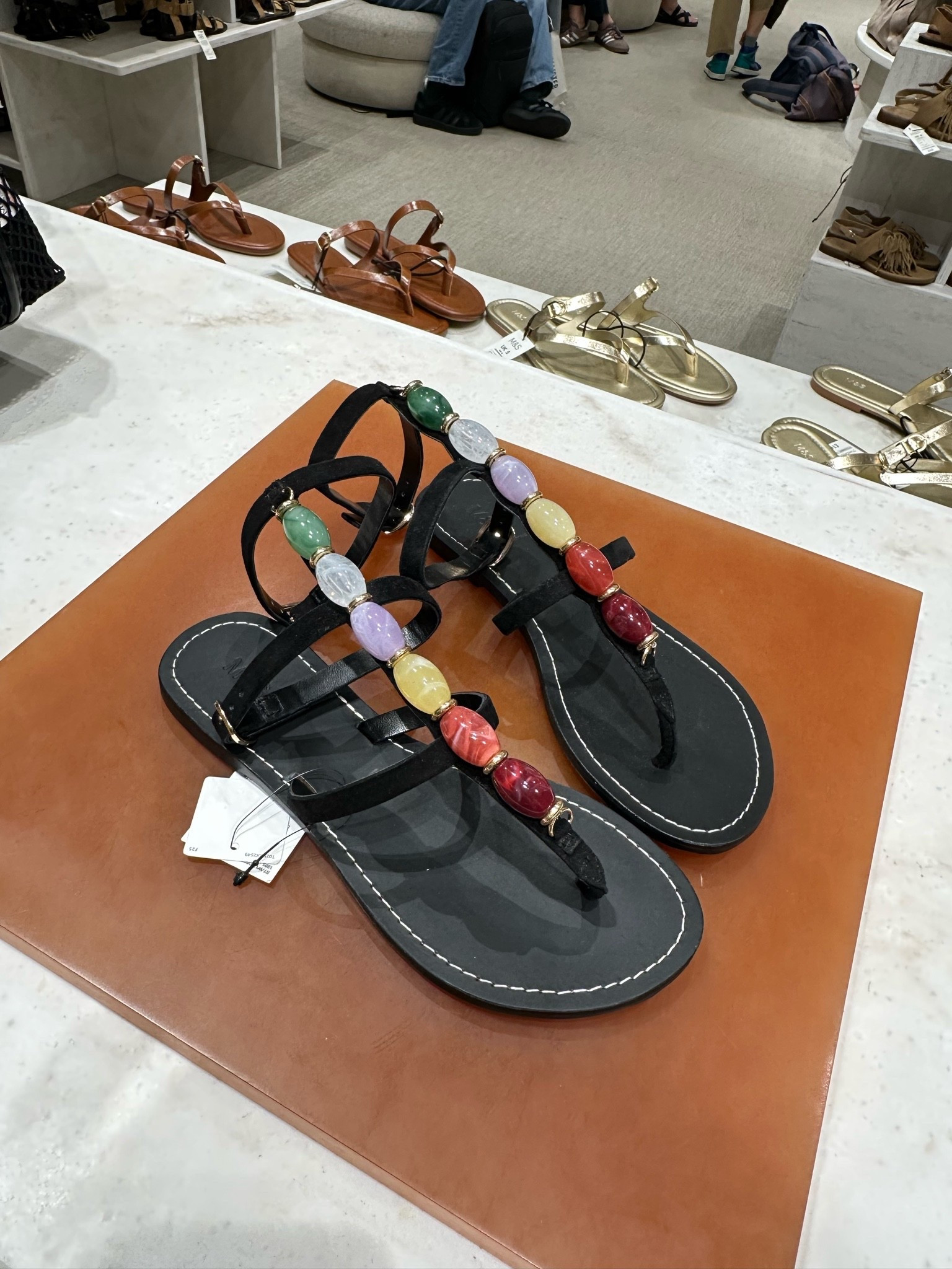 Summer sandals 
Colorful sandals 
Beaded sandals 
Holiday shoes

#LTKSeasonal #LTKTravel #LTKootd