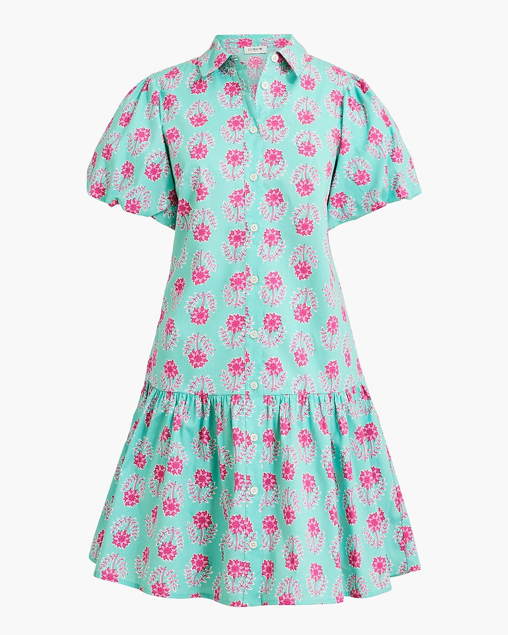 Bubble-sleeve mini dress | J.Crew Factory