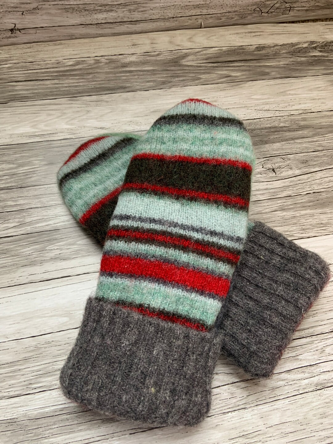 Women's Wool Mittens upcycled Felted Sweater Mittens Bernie Mittens Recycled Sweaters - Etsy | Etsy (US)