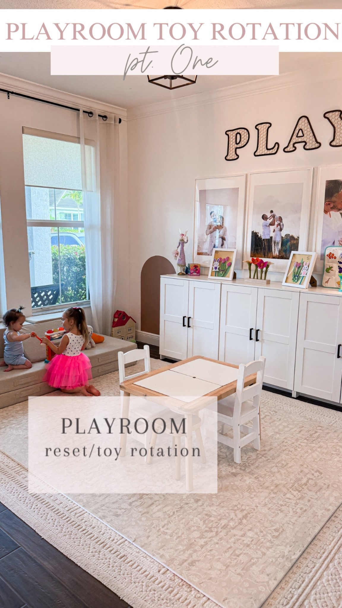 Linked what you saw from my resent playroom reset/toy rotation reel! House of Noa (foam playmat code is kara10) ⭐️Things I use to help organize things and items we have in our playroom! You can also find more on my playroom collection at the top of my LTK profile 💕 
**I cannot linked white cabinets on ltk but they are from IKEA BRIMNES cabinets $99 and I bought 3 of them and new hardware from Amazon linked below! 

#LTKFamily 

#LTKKids #LTKHome