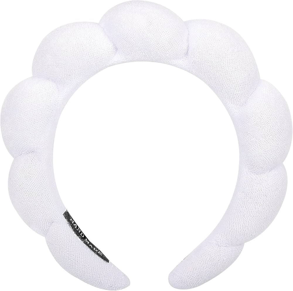 Zkptops Spa Headband for Washing Face Sponge Makeup Skincare Headband Bubble Soft Hairband for Wo... | Amazon (US)