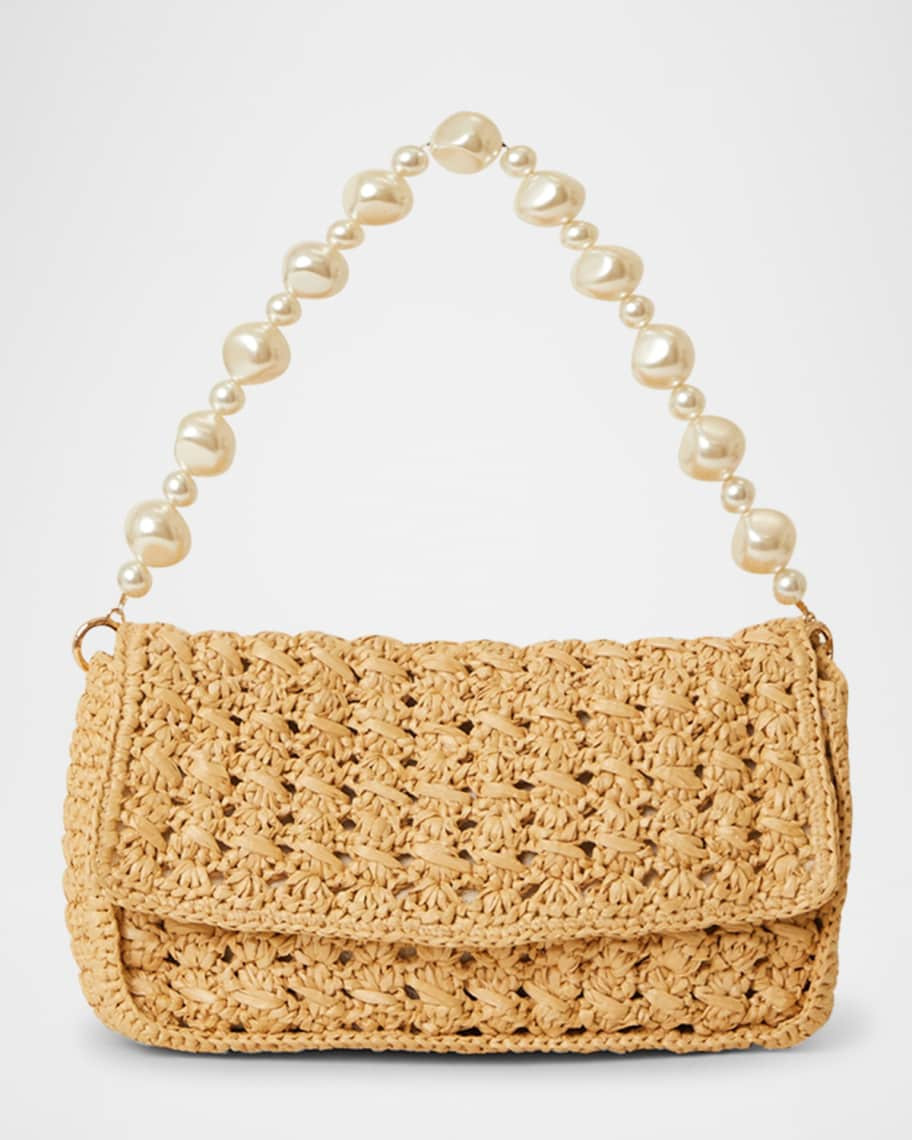 BTB Los Angeles Shiloh Pearly Flap Shoulder Bag | Neiman Marcus