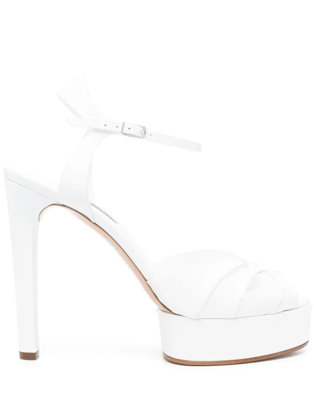 Casadei 135mm Woven Platform Sandals  - Farfetch | Farfetch Global