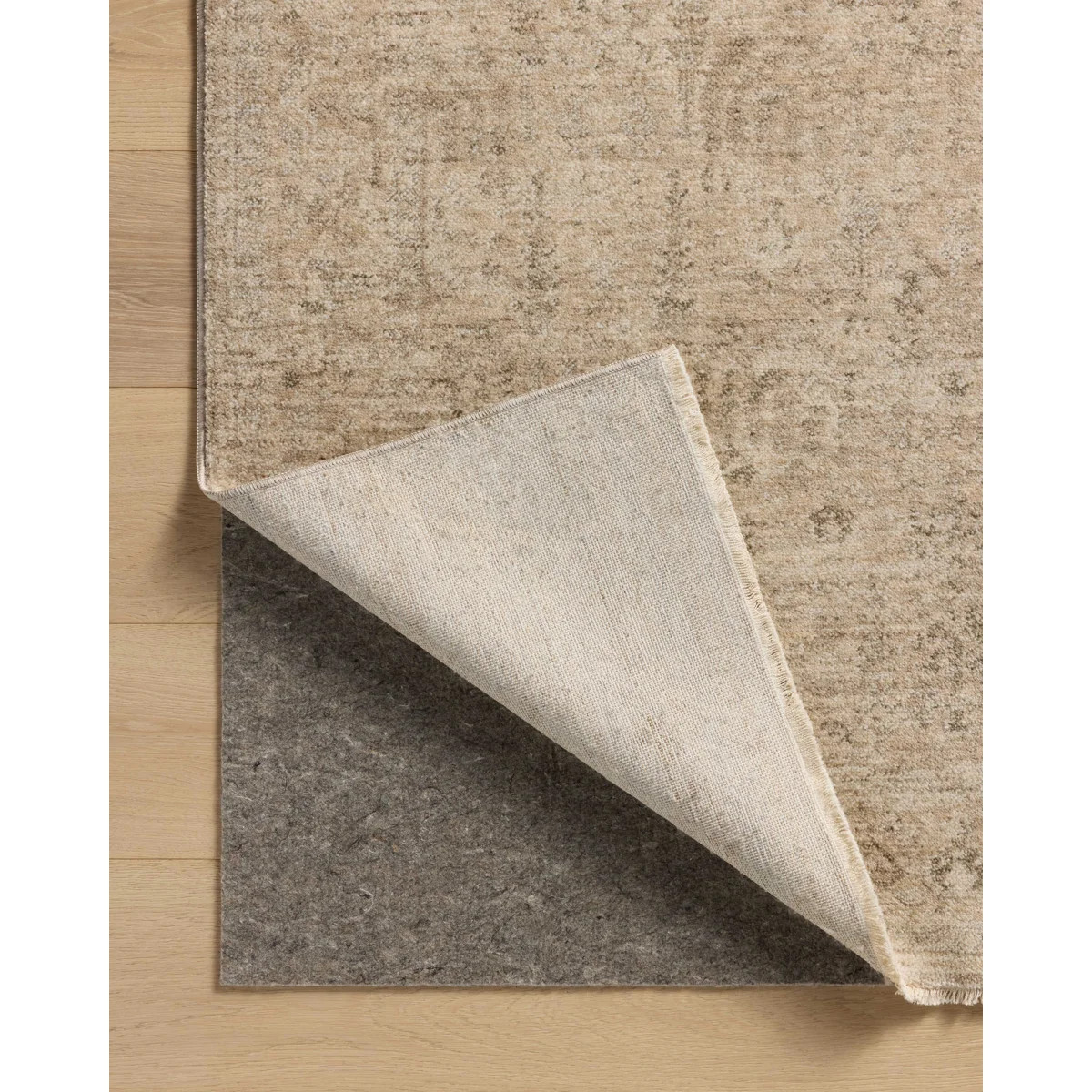 Magnolia Home by Joanna Gaines x Loloi Junie Oatmeal / Smoke Area Rug | Wayfair North America