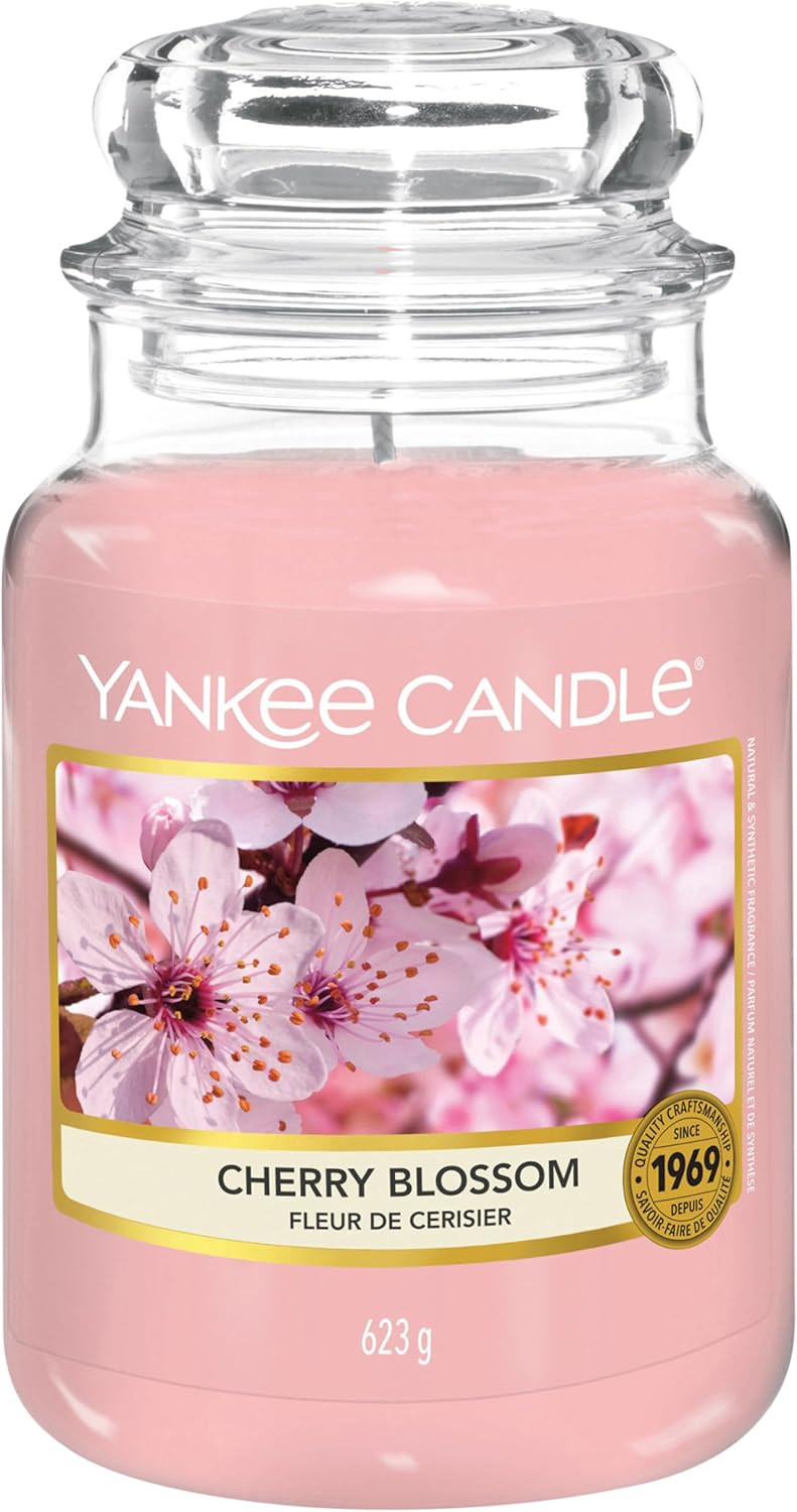 Yankee Candle Scented Candle | Cherry Blossom Large Jar | Long Burning Candles: up to 150 Hours |... | Amazon (UK)