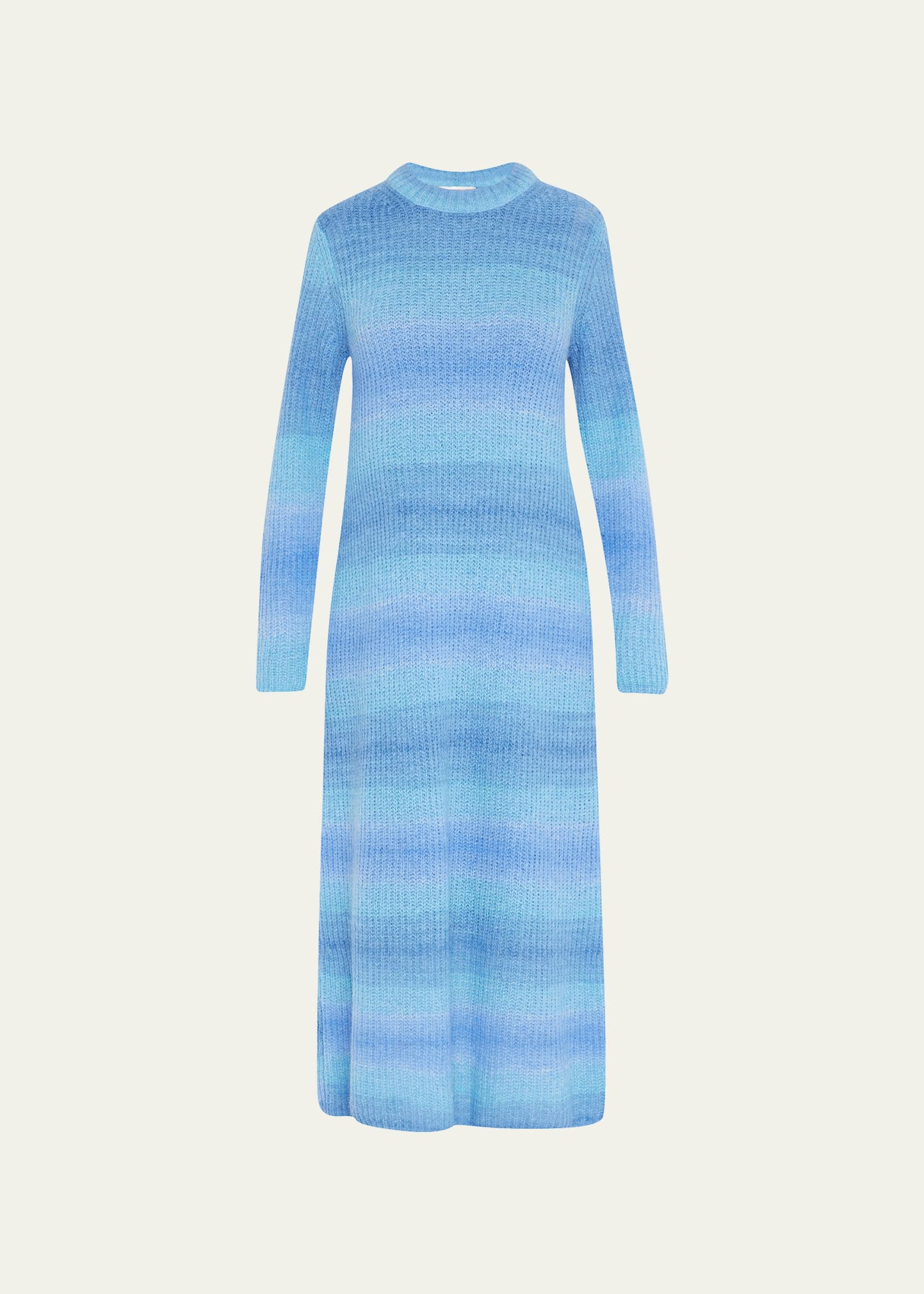 Vince Space-Dye Crewneck Maxi Sweater Dress | Bergdorf Goodman