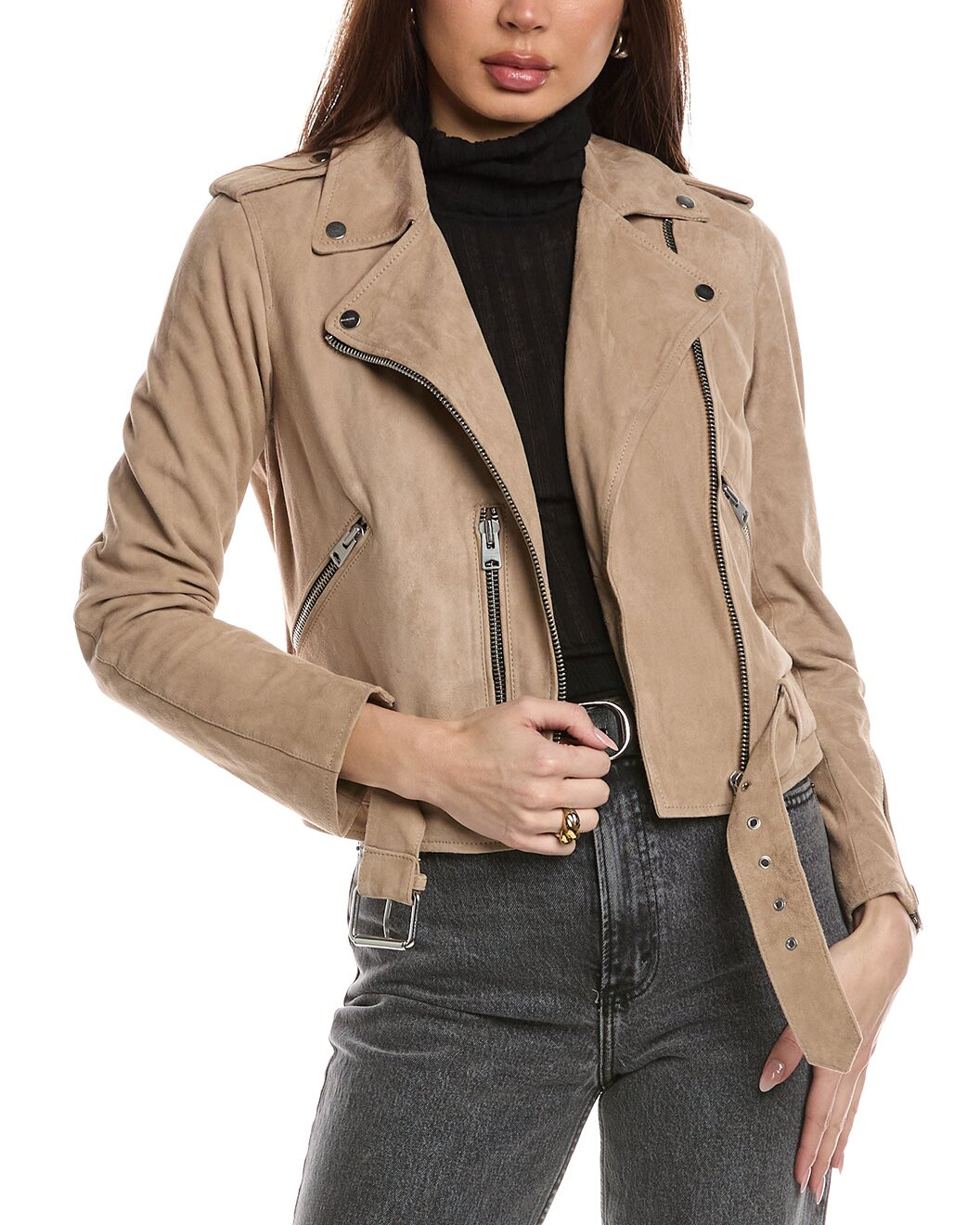 Balfern Suede Biker Jacket | Gilt & Gilt City