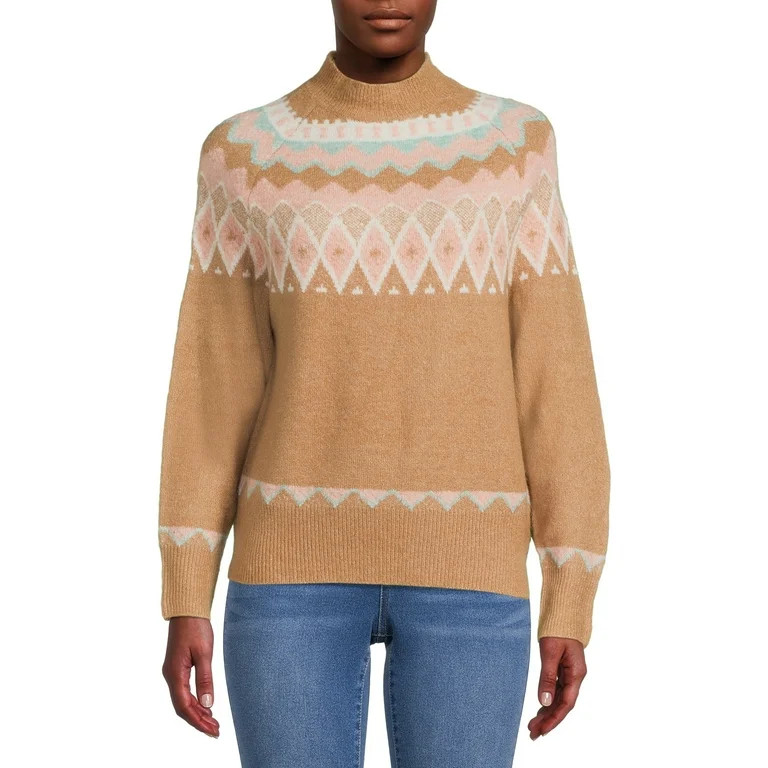 Dreamers by Debut Women's Fair Isle Sweater - Walmart.com | Walmart (US)