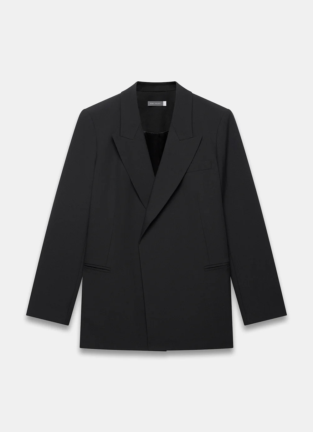 Black Longline Blazer | Mint Velvet
