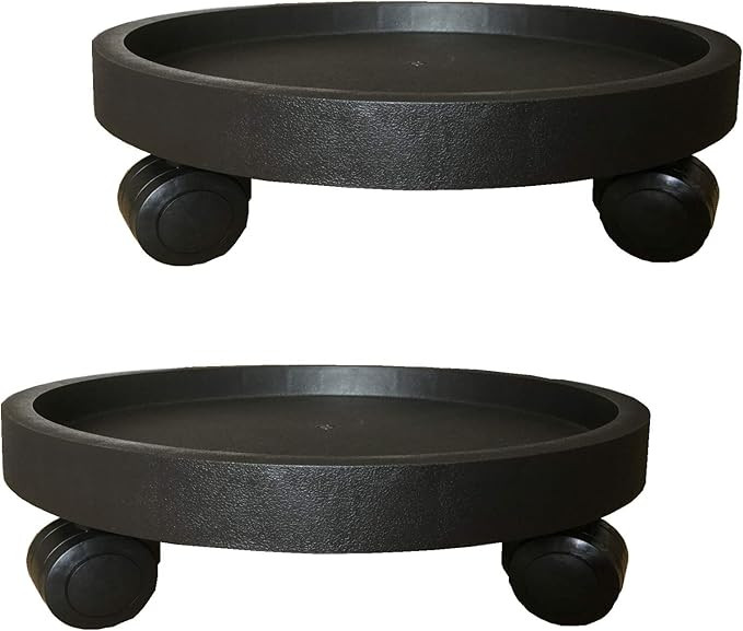 2 Pack of 14 Inch Heavy Duty Plant Caddy with Wheels,Rolling Plant Stand Pot Trolley,Wheeled Plan... | Amazon (US)