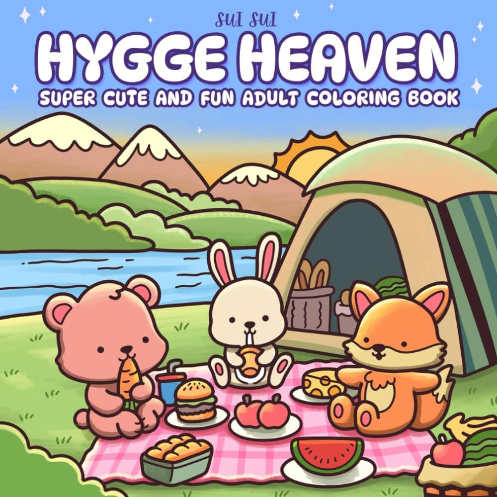 Hygge Heaven - Super Cute and Fun Adult Coloring Book: Featuring Adorable Animal Characters Engag... | Amazon (US)