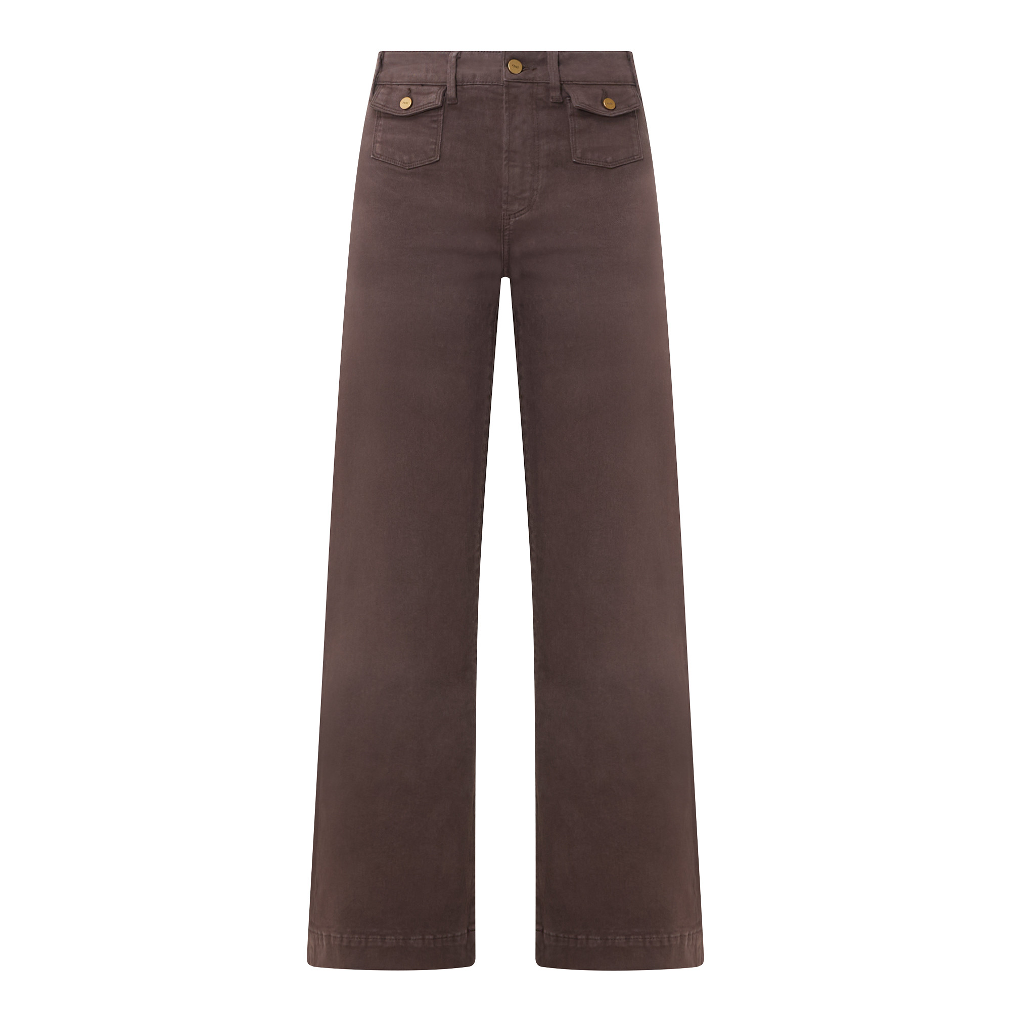 PAIGE Leenah Wide-Leg Jeans - Brown | Brown Thomas (IE)