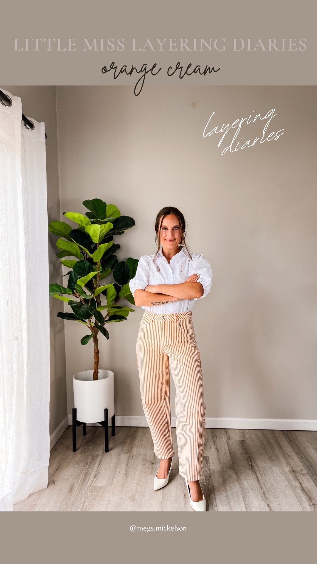 Little Miss Layering Diaries 🍊

Orange & white stripes, crisp white layers, and a look that means business... summer business. ☀️

These pants from Luvamia are giving polished, playful, and office-ready without sacrificing comfort!

#LittleMissLayering #SummerStyle #OfficeOutfit

#LTKootd #LTKWorkwear