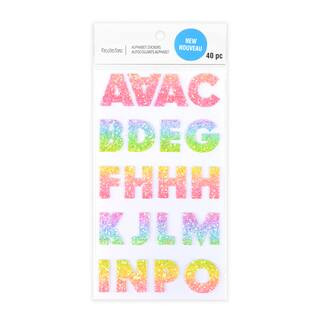 Rainbow Glitter Alphabet Stickers by Recollections™ | Michaels Stores