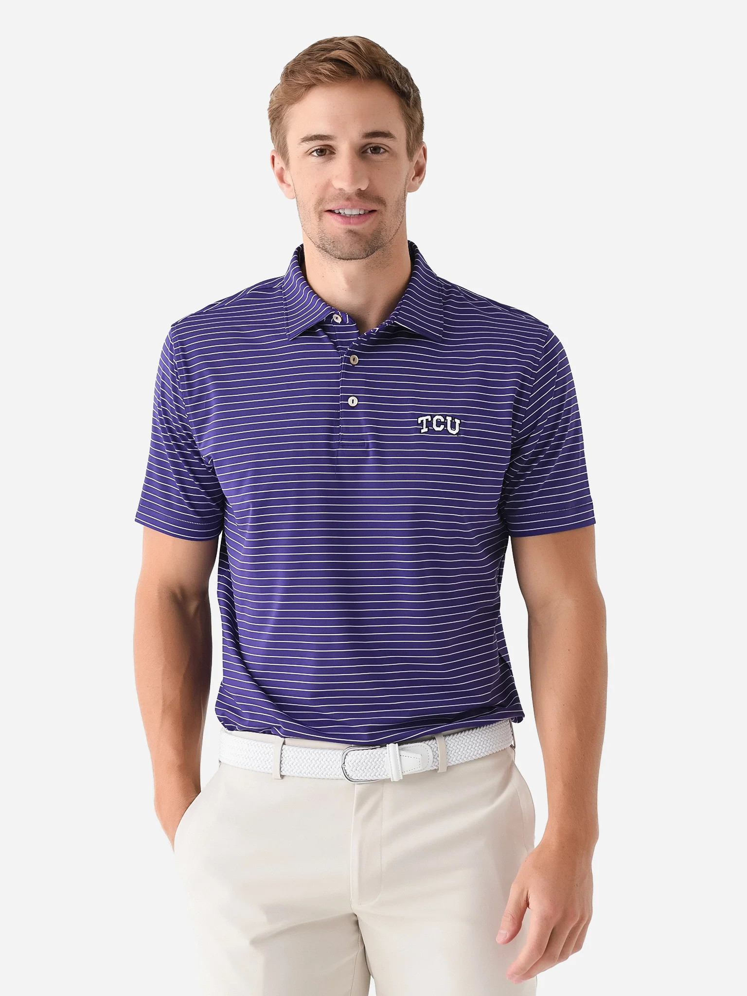 Peter Millar Collegiate Men's Crafty Performance Jersey Polo | Saint Bernard