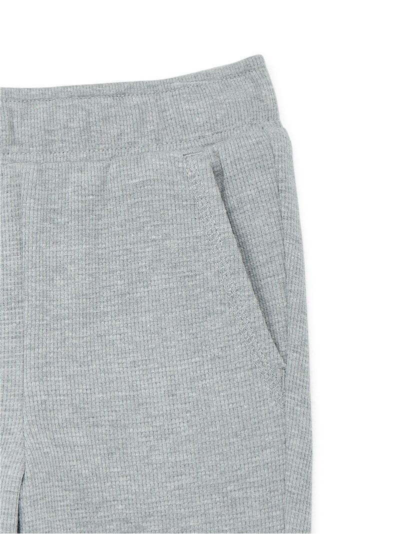 Garanimals Toddler Boys Holiday Solid Micro Thermal Joggers, Sizes 18M-5T | Walmart (US)