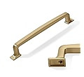 10 Pack Brushed Gold Cabinet Pulls 3-3/4 Inch(96mm) Hole Center Vintage Brushed Brass Cabinet Har... | Amazon (US)
