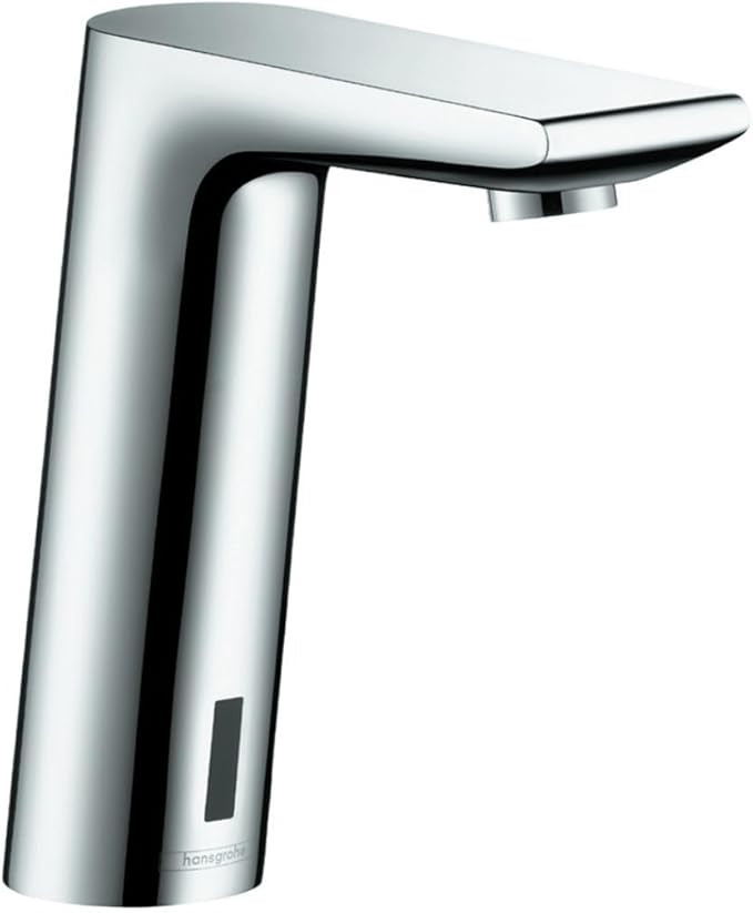 hansgrohe Metris S Easy Clean Modern 1 7-inch tall Electronic Sensor Bathroom Sink Faucet in Chro... | Amazon (US)