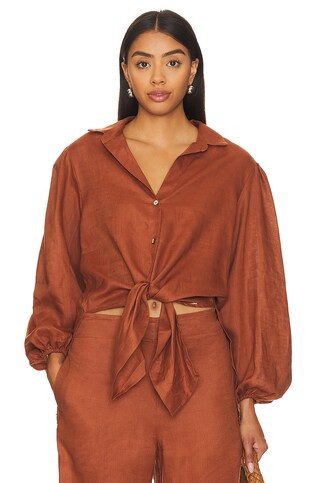 BOAMAR Luxia Shirt in Espresso Martini from Revolve.com | Revolve Clothing (Global)