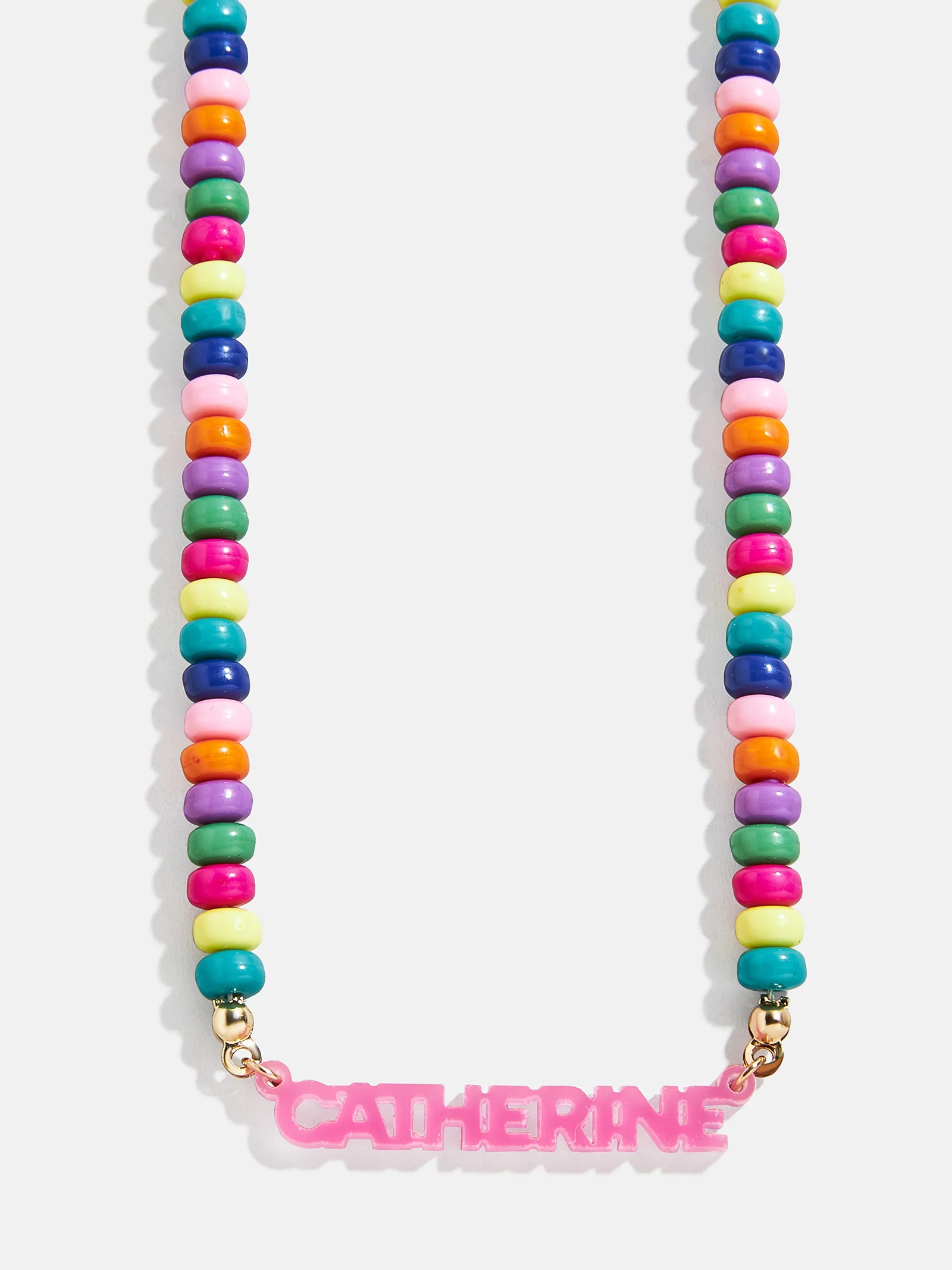 Kids' Beaded Custom Nameplate Necklace - Multi | BaubleBar (US)
