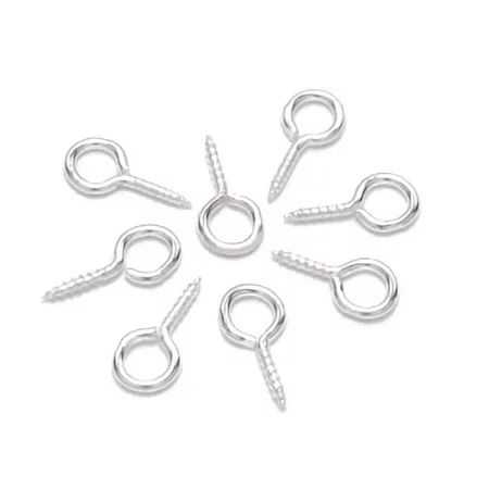 Eye Hooks Mini Size Pure Color Small Eye Hooks Finely Polished Iron Material For Jewelry Making For  | Walmart (US)
