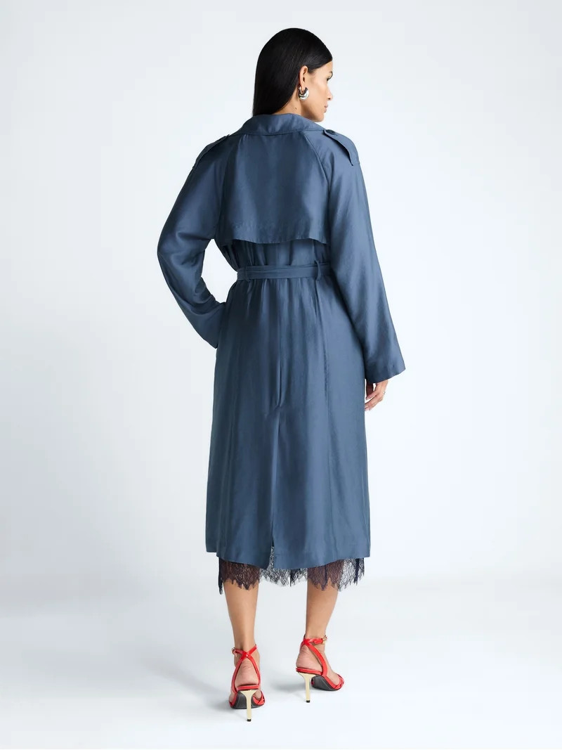 Devil Wears Prada Scoop Collection Women’s and Women's Plus Trench Coat, Sizes XS-4X | Walmart (US)