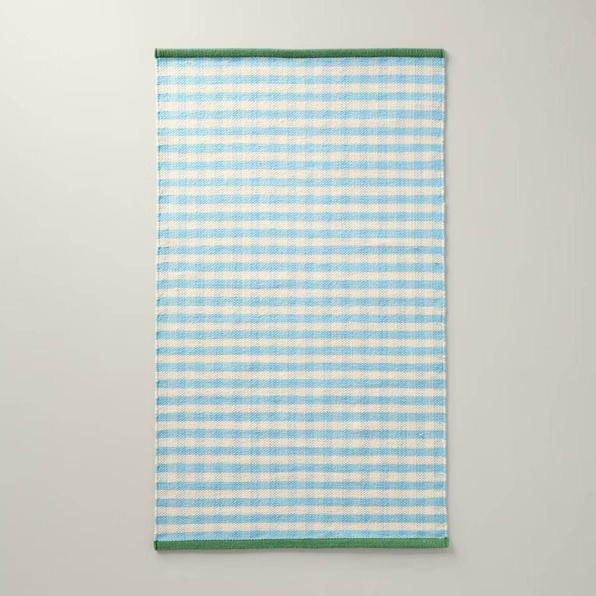 30"x50" Rug Soft Blue Gingham Indoor/Outdoor - Hearth & Hand™ with Magnolia | Target