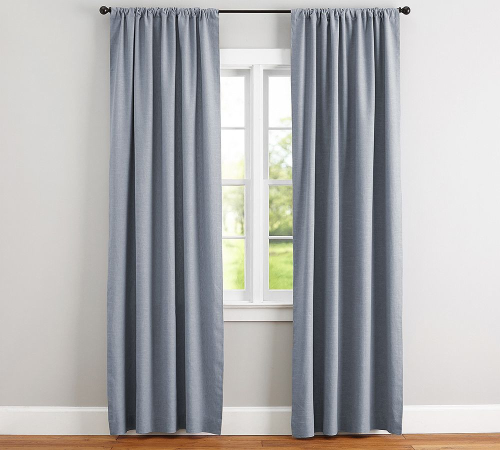 Emery Linen Curtain | Pottery Barn (US)