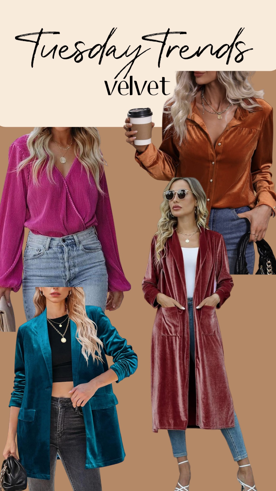 Tuesday trends- velvet. 
This is perfect for the colder season and I’m loving the vibrant colors. I’m going to assume we will see a lot of this at NFR. 

#LTKHoliday #LTKfindsunder50 #LTKstyletip