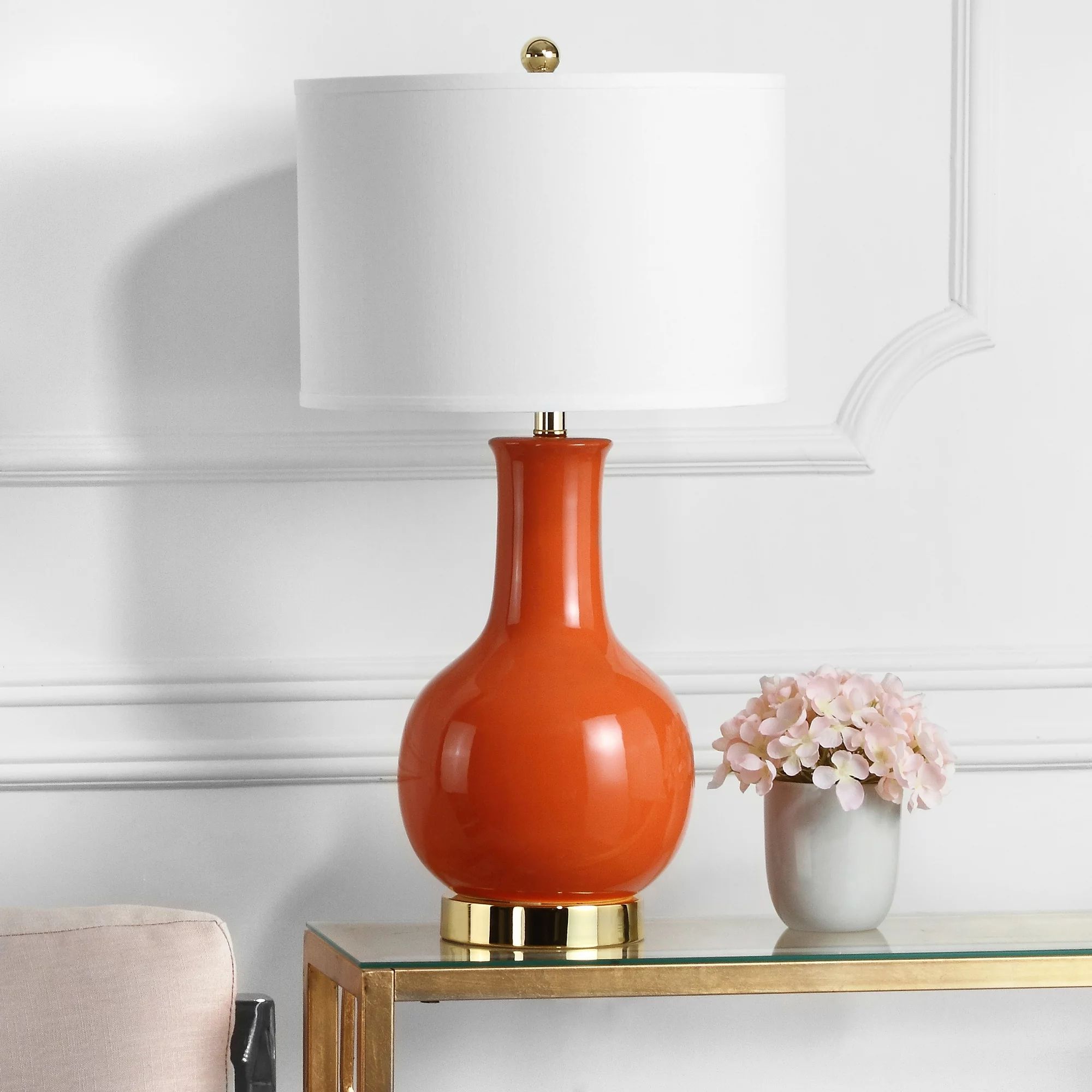Safavieh Ceramic Paris Solid 27.5 in. H Table Lamp w/ Shade | Walmart (US)