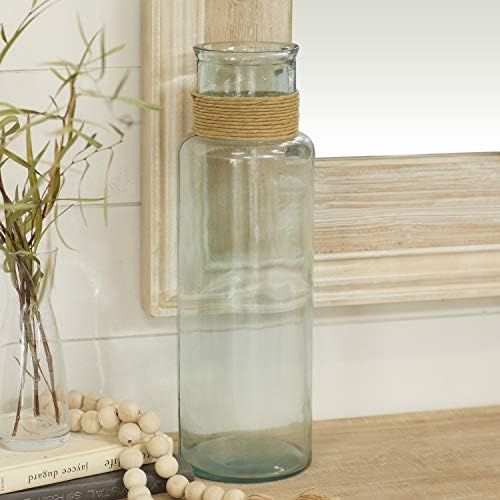 Deco 79 Glass Vase W Raffia 6" W, 18" H-18230, 6" x 18" | Amazon (US)