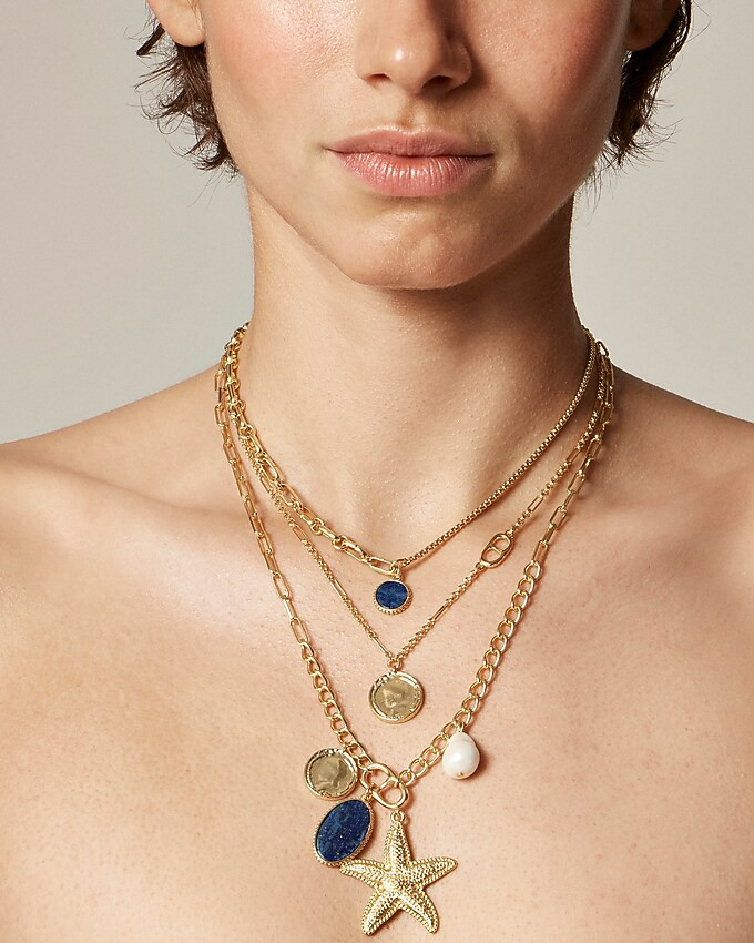 Nautical layered necklace | J. Crew US