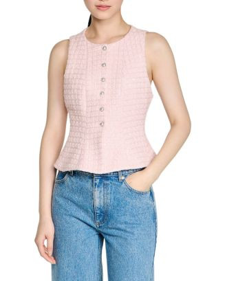 Demie Sequin Tweed Top | Bloomingdale's (US)