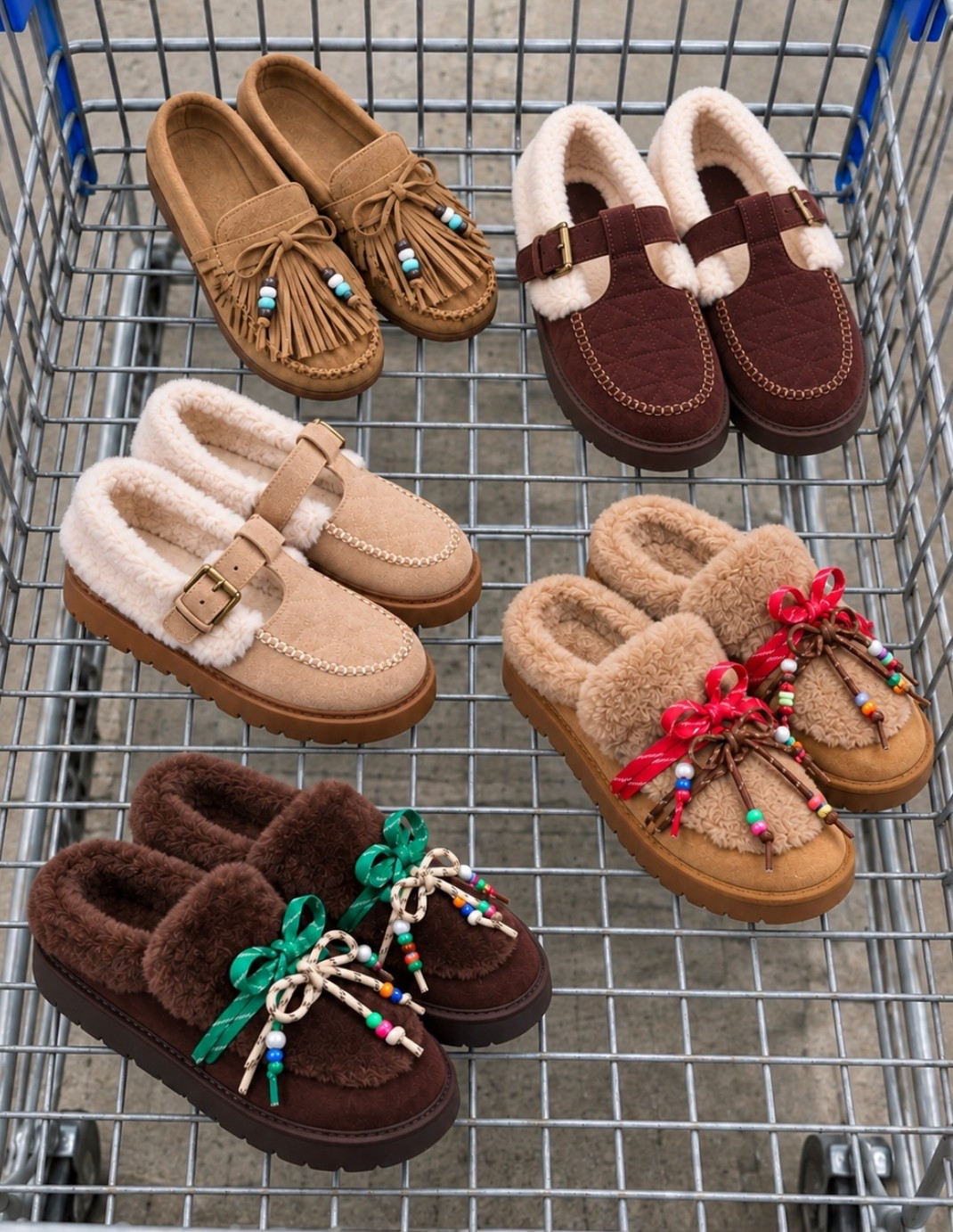 Walmart just dropped a bunch of super cute moccasins for fall!