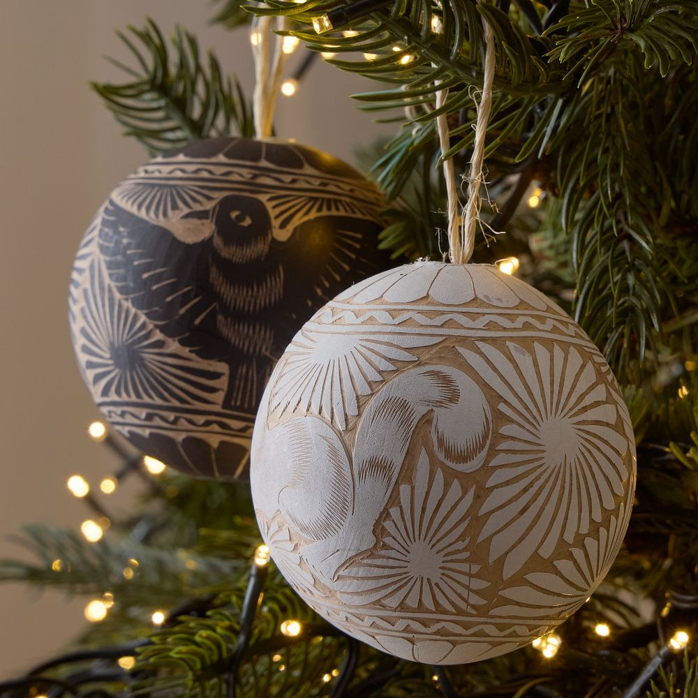 Artisan Carved Gourd Ornaments | West Elm (US)