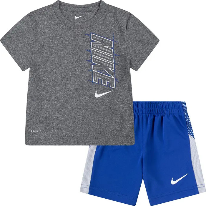 Kids' Clock Logo Graphic T-Shirt & Shorts Set | Nordstrom Rack